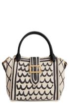 Burberry Medium Buckle Graphic Leather Tote -