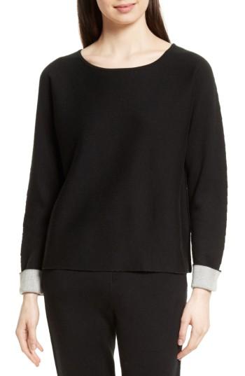 Women's Atm Anthony Thomas Melillo Cotton Blend Sweater - Black