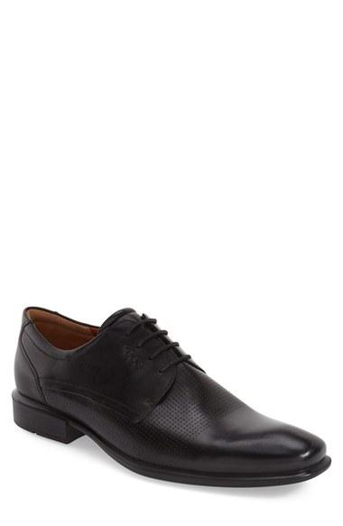 Men's Ecco 'cairo' Perforated Plain Toe Derby(men)