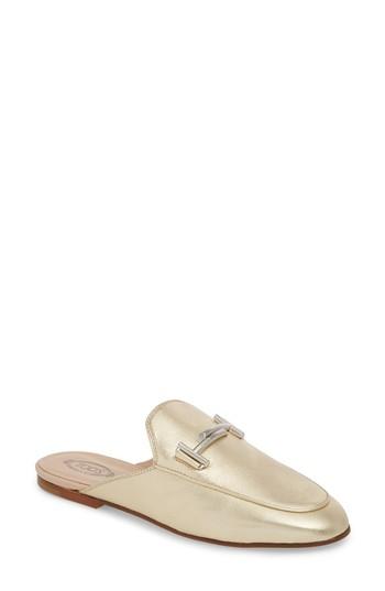 Women's Tod's Double-t Mule Us / 35eu - Metallic