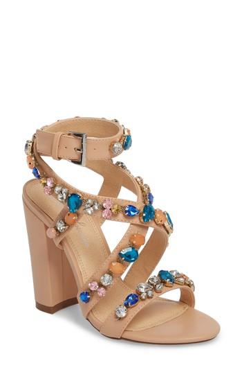 Women's Lauren Lorraine Larissa Sandal .5 M - Beige