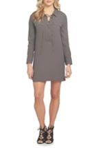 Women's 1.state Lace-up Shirtdress - Grey