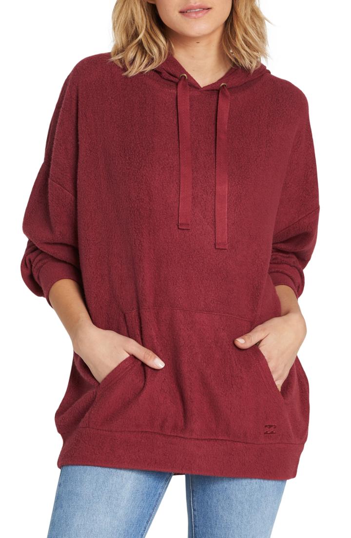 Women's Billabong Don't Go Slouched Hoodie - Burgundy