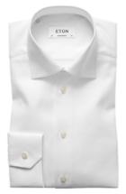 Men's Eton Contemporary Fit Cavalry Twill Dress Shirt .5 - White