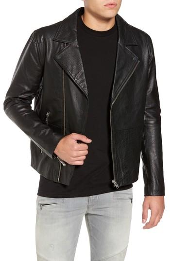 Men's Dr. Denim Supply Co. Londyn Leather Jacket - Black