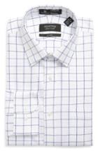 Men's Nordstrom Men's Shop Smartcare(tm) Trim Fit Check Dress Shirt 32/33 - White