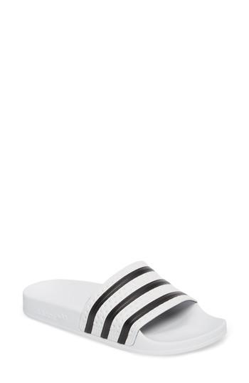 Women's Adidas 'adilette' Slide Sandal Women's / 4 Men's M - White