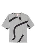 Men's Lacoste L!ve Harness Print T-shirt - Grey