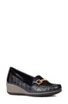 Women's Geox Arethea Loafer Wedge Us / 35eu - Black