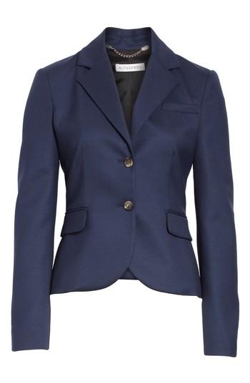 Women's Altuzarra Trinity Stretch Wool Blazer Us / 42 Fr - Blue