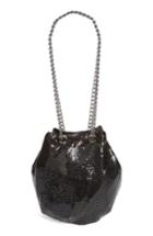 Whiting & Davis Mesh Bucket Bag - Black