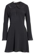 Women's Stella Mccartney Ruffle Trim Keyhole Dress Us / 46 It - Black