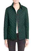 Women's Burberry Ashurst Quilted Jacket - Green