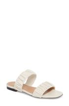 Women's Lewit Elena Ruched Slide Sandal Us / 40eu - Beige