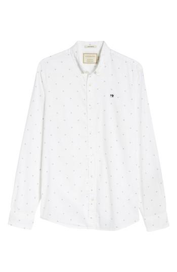 Men's Scotch & Soda Classic Oxford Shirt - White
