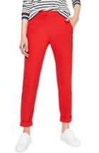 Women's Boden Stretch Crepe Crop Pants - Red
