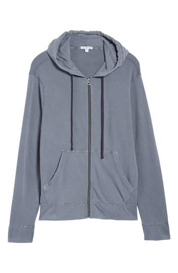 Men's James Perse Classic Zip Hoodie (xxl) - Grey