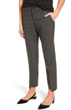 Women's Tresure & Bond Crop Menswear Pants - Black