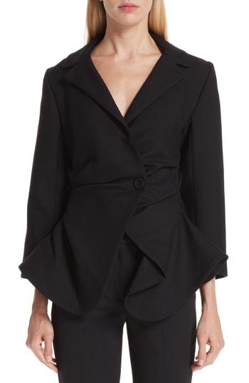 Women's Jacquemus La Veste Saad Wool Blazer Us / 34 Fr - Black