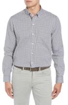 Men's Cutter & Buck Regular Fit Gingham Non-iron Sport Shirt - Black