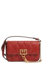 Givenchy Mini Pocket Quilted Convertible Leather Bag - Brown
