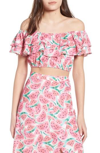 Women's Show Me Your Mumu Kaya Crop Top - Pink