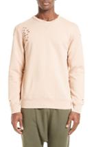 Men's Drifter 'brendan' Destroyed Sweatshirt - Beige