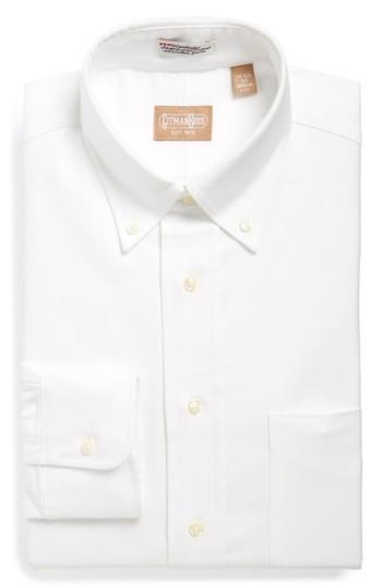 Men's Gitman 'cambridge Oxford' Regular Fit Dress Shirt - 34 - White