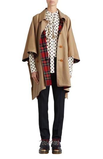 Women's Burberry Greymere Tartan Lined Gabardine Cape