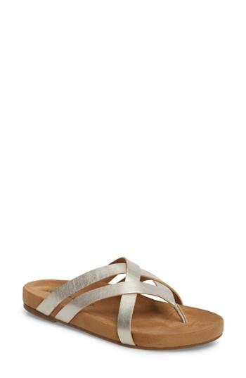 Women's Lucky Brand Fillima Flip Flop .5 M - Grey