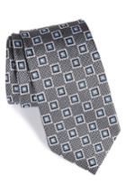 Men's Nordstrom Men's Shop Neat Geometric Medallion Silk Tie, Size - Metallic