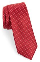 Men's 1901 Newport Dot Silk Tie, Size - Red