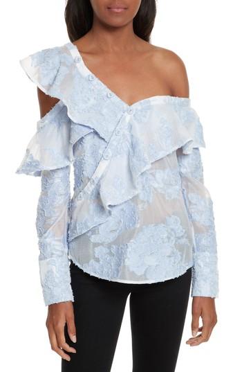 Women's Self-portrait Fil Coupe Off The Shoulder Top