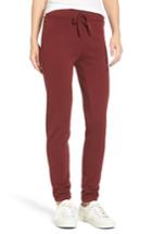 Women's Pam & Gela Fleece Sweatpants, Size - Burgundy
