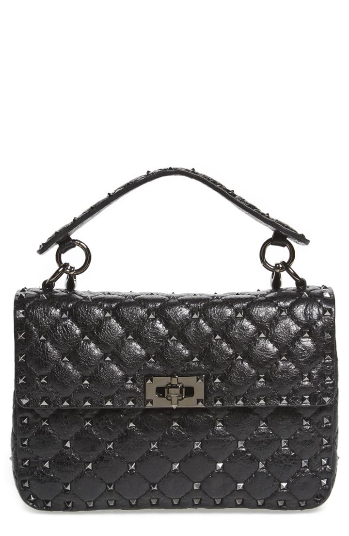 Valentino Garavani Medium Rockstud Spike. It Crossbody Bag - Black