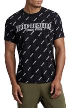 Men's True Religion Brand Jeans All True Logo Print T-shirt, Size - Black