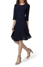 Women's Donna Morgan Crepe Fit & Flare Dress - Blue
