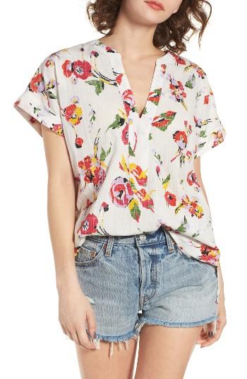 Women's Obey Desi Floral Print Tunic Top