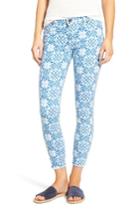 Women's Kut From The Kloth Connie Print Fray Hem Ankle Skinny Jeans