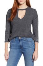 Women's Lucky Brand Choker Neck Top - Black