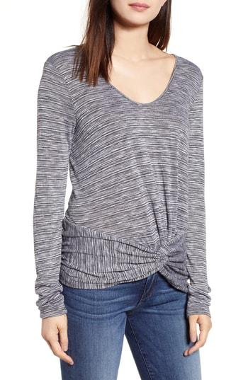 Women's Michael Stars Knot Hem Top, Size - White