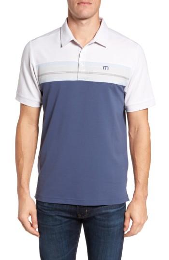 Men's Travis Mathew Nantz Pique Polo - Blue