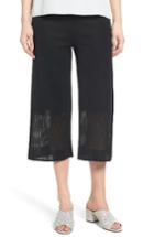 Women's Ming Wang Mesh Inset Crop Pants