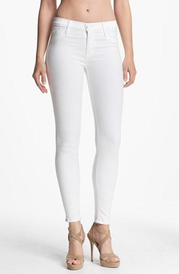 Hudson Jeans 'nico' Skinny Stretch Jeans (white) Womens White