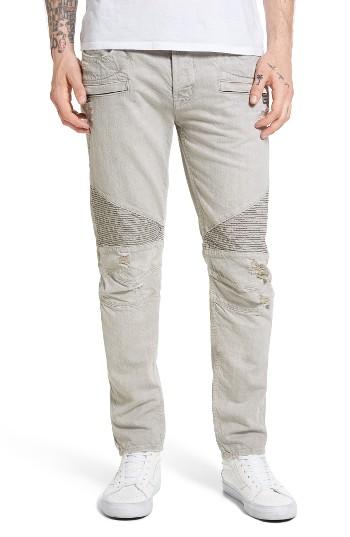 Men's Hudson Jeans Blinder Biker Skinny Fit Jeans - Beige