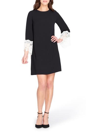 Women's Tahari Lace Cuff Shift Dress