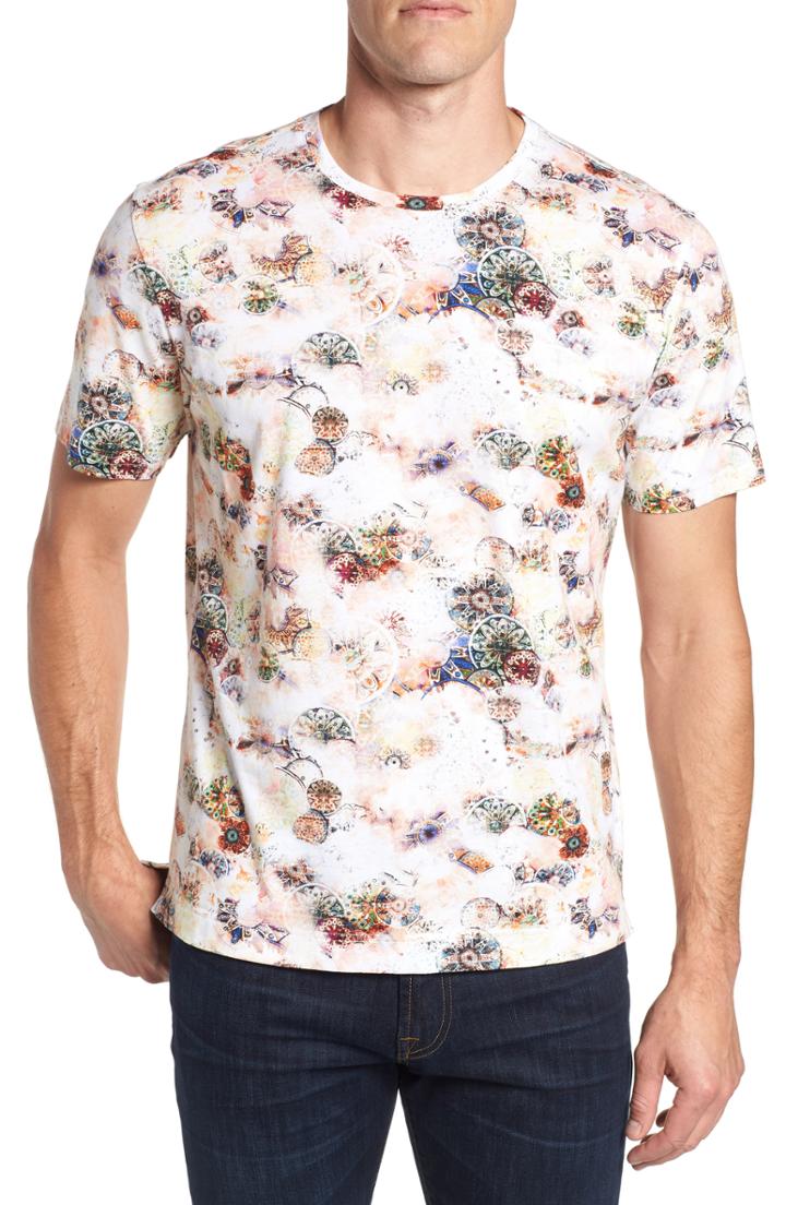 Men's Robert Graham Chateau T-shirt, Size - White