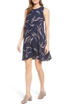 Petite Women's Halogen A-line Shift Dress P - Black