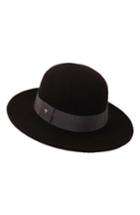 Women's Helen Kaminski Wool Felt Round Hat - Black