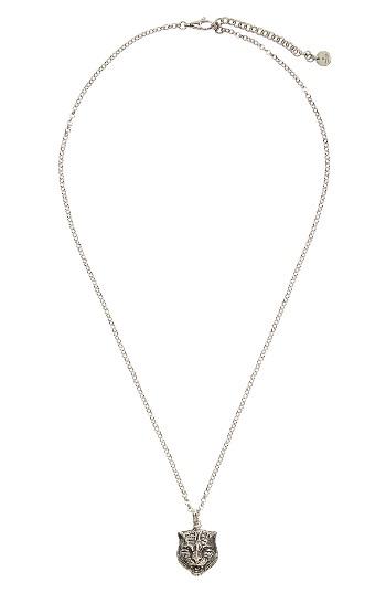 Men's Gucci Gatto Charm Necklace